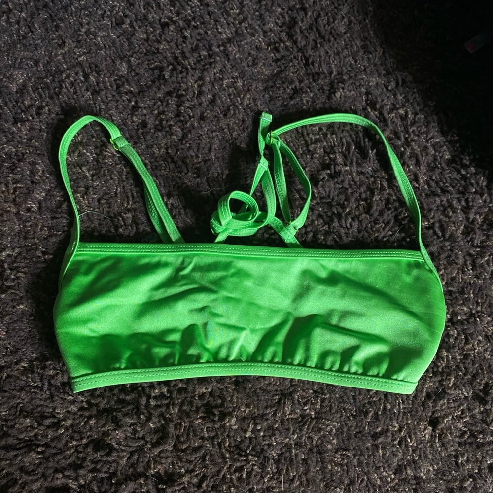 Pacsun neon green bikini top